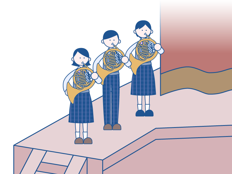 幕間演奏のイラスト