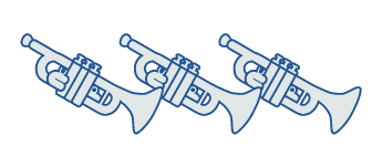 トランペット3重奏の画像